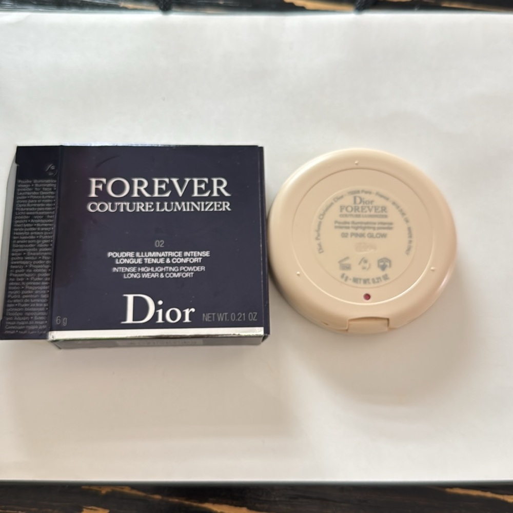 DIOR FOREVER COUTURE LUMINIZER 02 Pink Glow HIGHLIGHTING POWDER LONG WEAR - Picture 4 of 5
